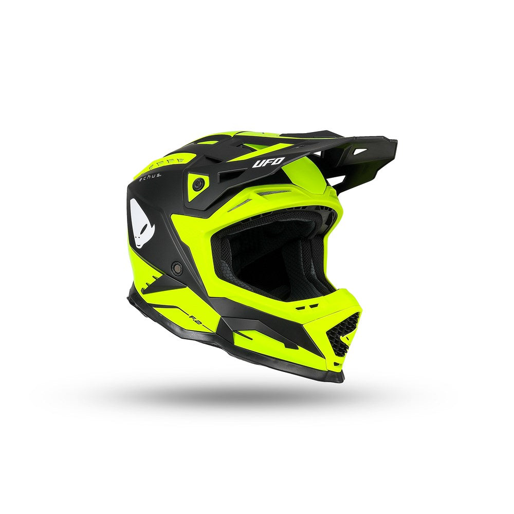 UFO Echus Matte Yellow/Black Helmet