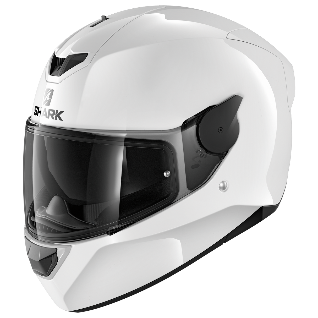 Shark D-Skwal 2 Blank White Helmet [Size: LG] [INTERNAL]