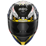 Shark D-Skwal 2 Oliveira Falcao Black/Blue/Red Helmet [Size: LG] [INTERNAL]