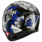 Shark D-Skwal 2 Oliveira Falcao Black/Blue/Red Helmet [Size: LG] [INTERNAL]