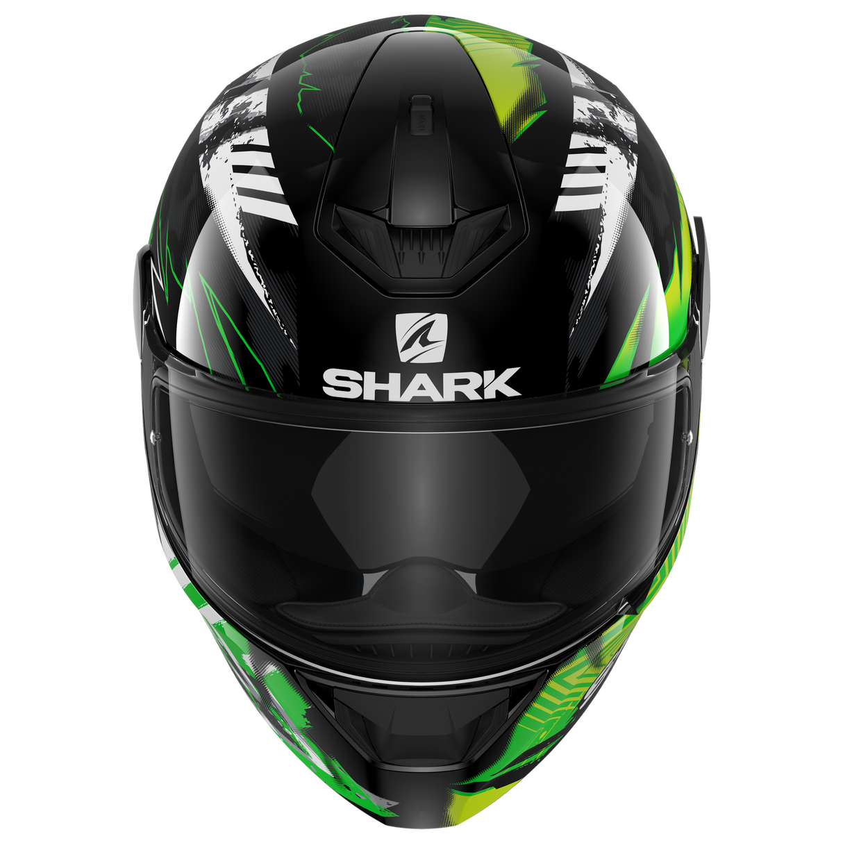 Shark D-Skwal 2 Penxa Black/Green/Yellow Helmet [Size: SM] [INTERNAL]