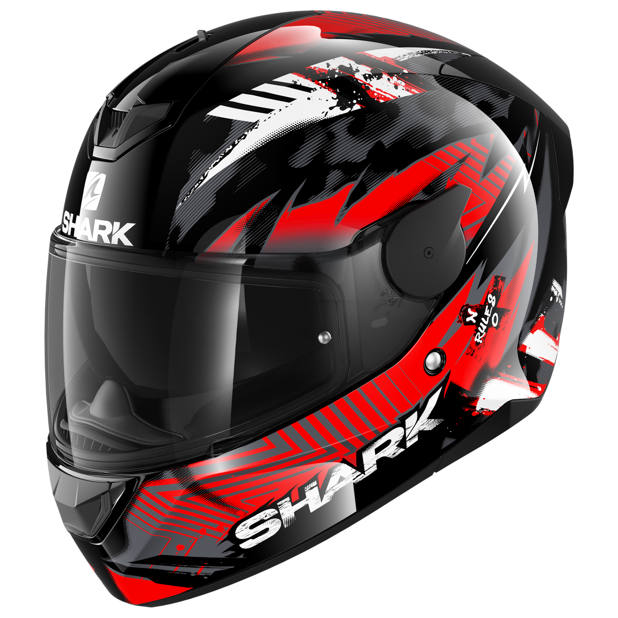 Shark D-Skwal 2 Penxa Black/Red/Anthracite Helmet [Size: XS] [INTERNAL]