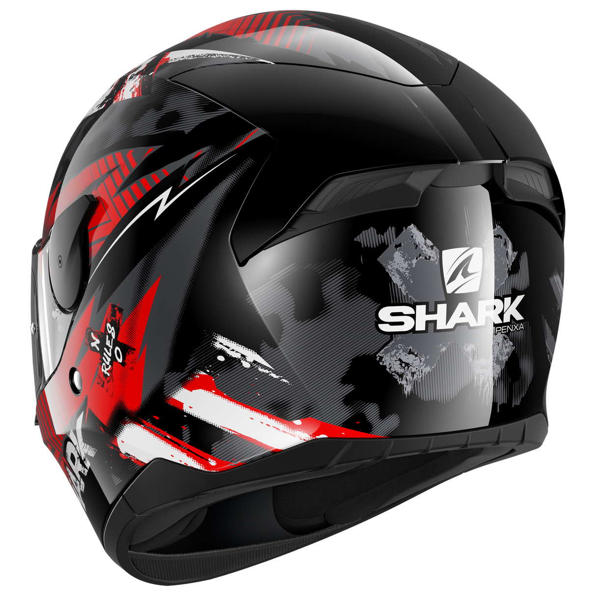 Shark D-Skwal 2 Penxa Black/Red/Anthracite Helmet [Size: SM] [INTERNAL]