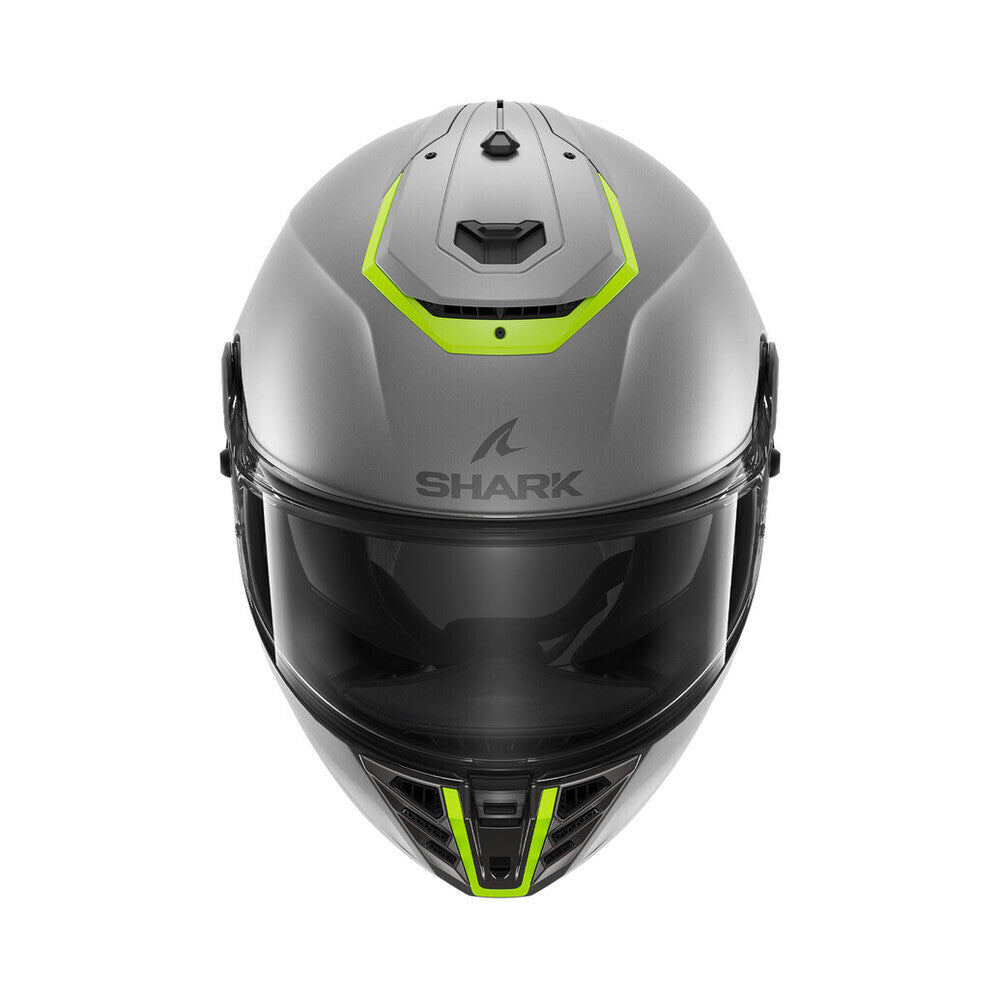 Shark Spartan RS Blank SP Matte Silver/Yellow Helmet