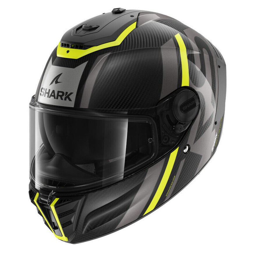 Shark Spartan RS Carbon Shawn Yellow/Anthracite Helmet