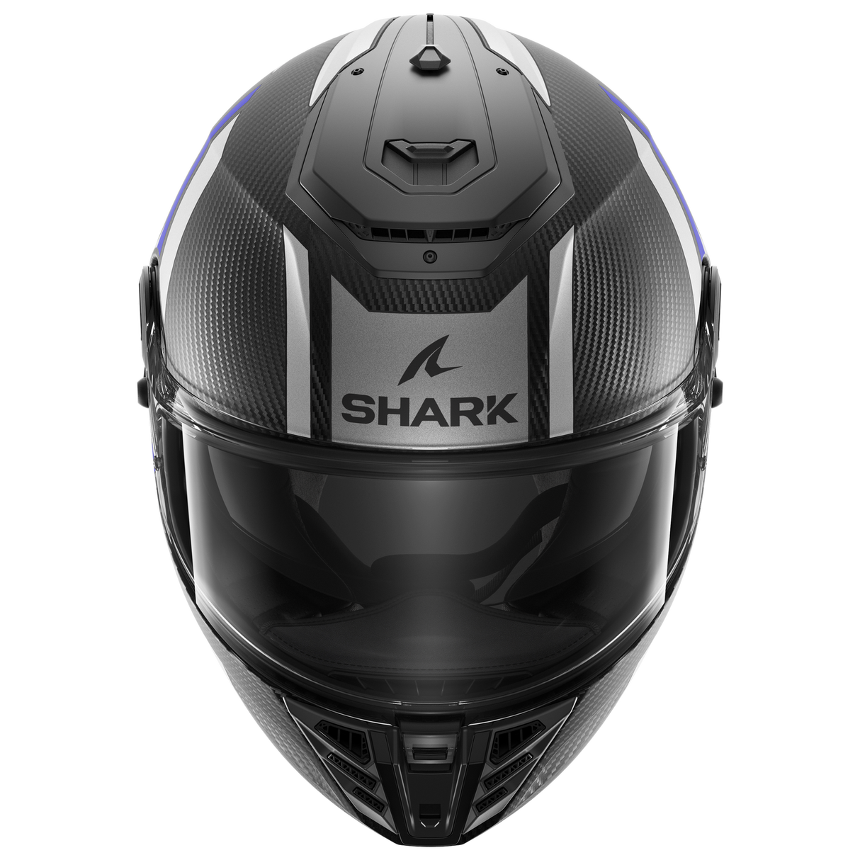 Shark Spartan RS Carbon Shawn Blue/Silver Helmet