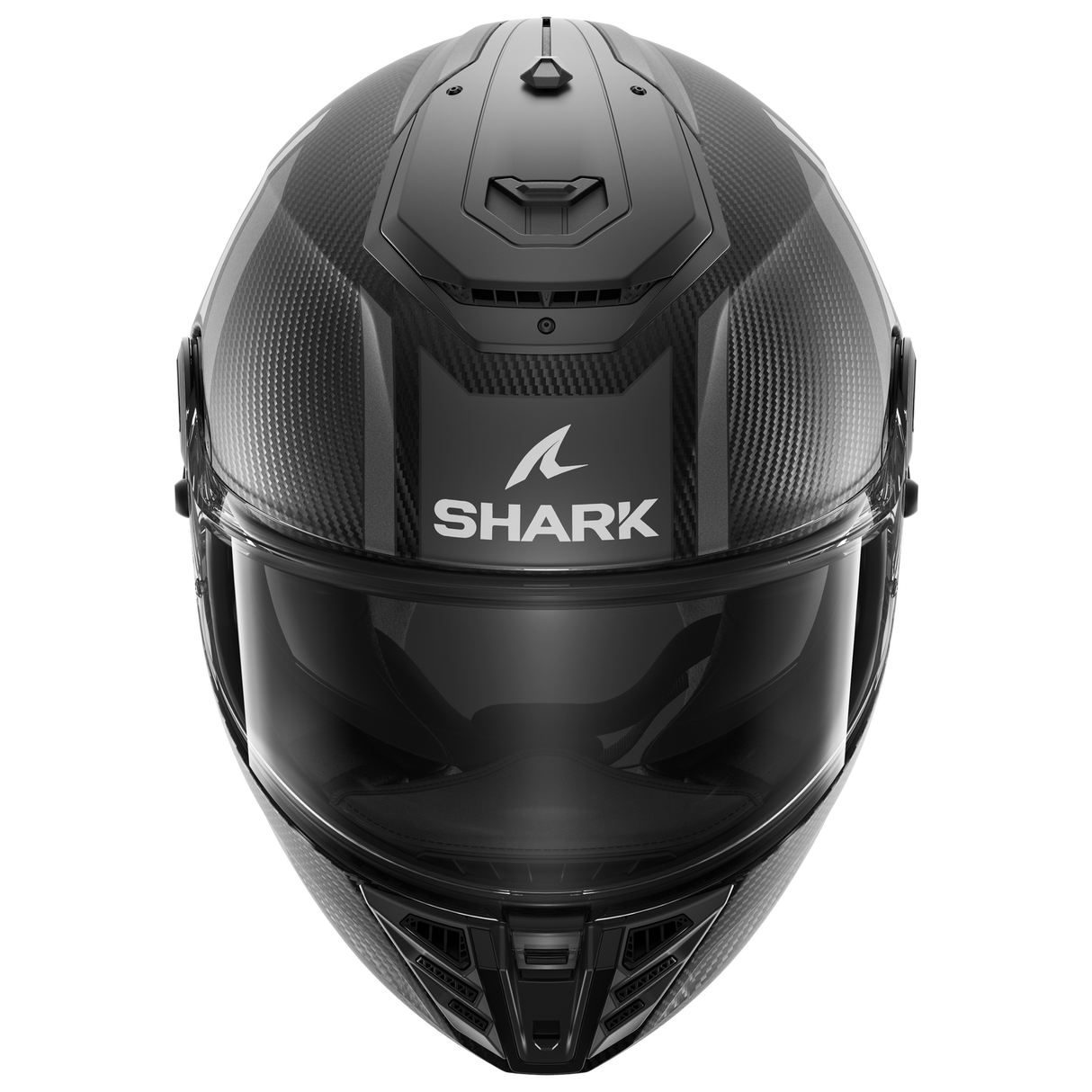 Shark Spartan RS Carbon Shawn Silver/Anthracite Helmet [Size:MD] [INTERNAL]