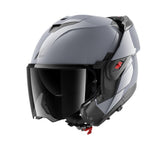 Shark OXO Dark Shadow Gun Silver Helmet