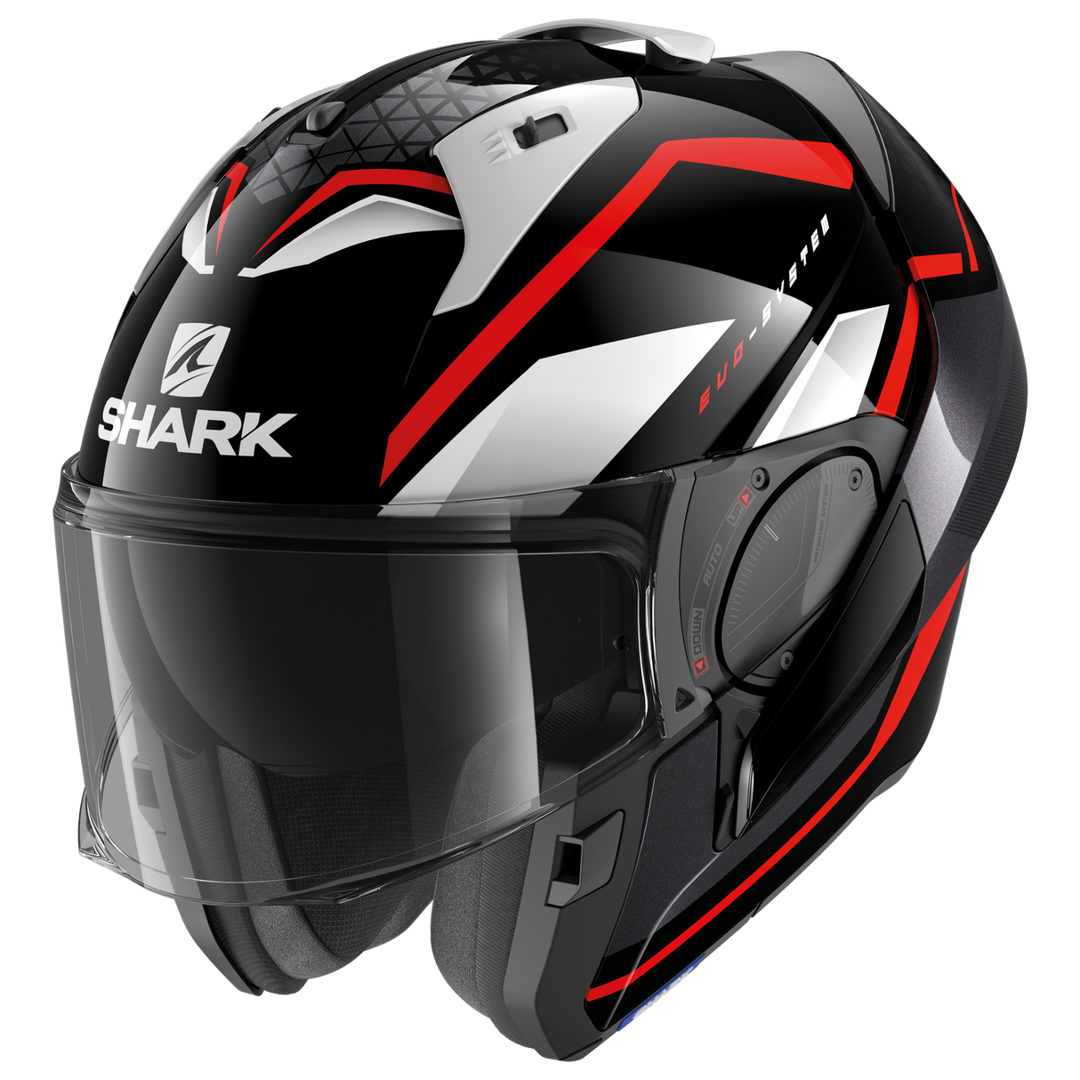 Shark Evo ES Yari Black/Red/White Modular Helmet [Size: XS] [INTERNAL]