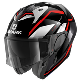 Shark Evo ES Yari Black/Red/White Modular Helmet [Size: XS] [INTERNAL]