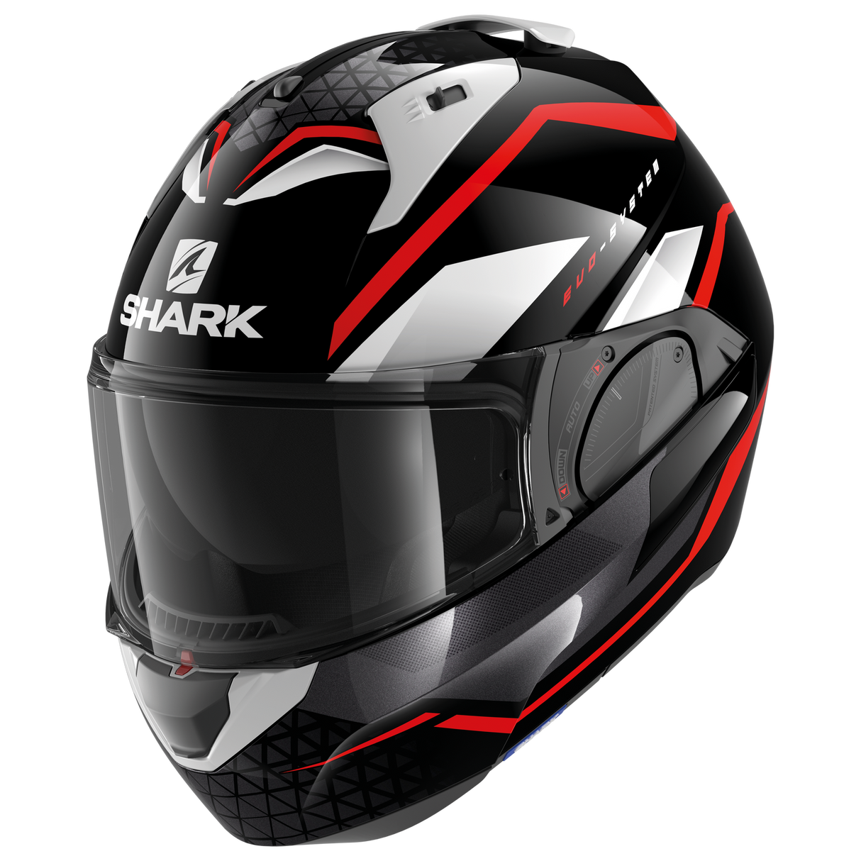 Shark Evo ES Yari Black/Red/White Modular Helmet [Size: XS] [INTERNAL]