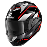 Shark Evo ES Yari Black/Red/White Modular Helmet [Size: XS] [INTERNAL]