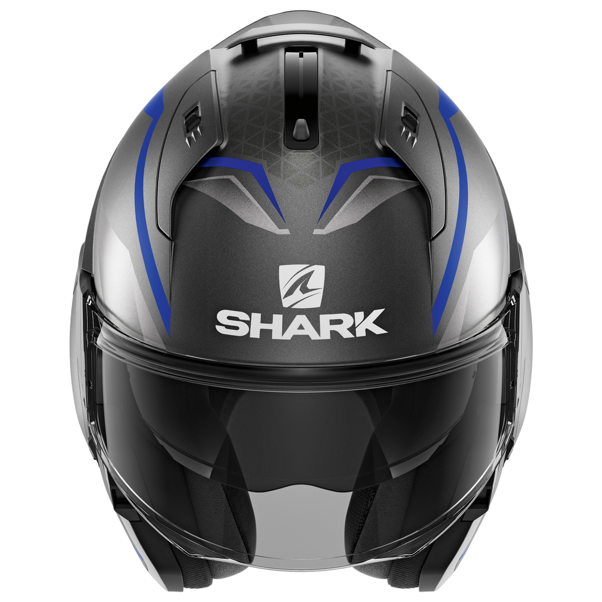 Shark Evo ES Yari Matte Anthracite/Blue/Silver Modular Helmet