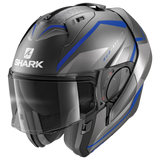 Shark Evo ES Yari Matte Anthracite/Blue/Silver Modular Helmet