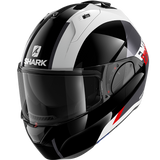 Shark Evo ES Endless White/Black/Red Modular Helmet