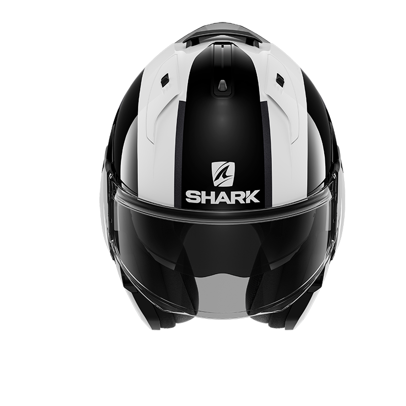 Shark Evo ES Endless White/Black/Red Modular Helmet