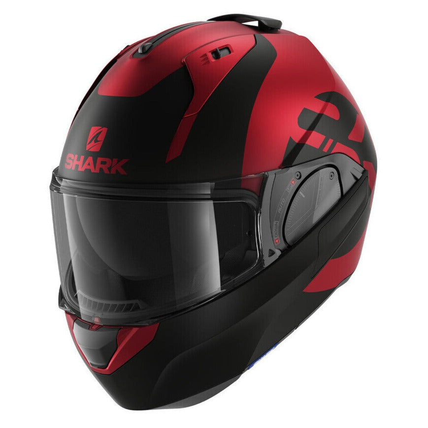 Shark Evo ES Kedje Matte Red/Black Helmet Modular Helmet