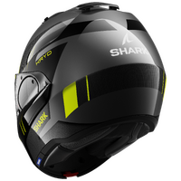 Shark Evo ES Kryd Gloss Anthracite/Black/Yellow Helmet [Size:XS] [INTERNAL]