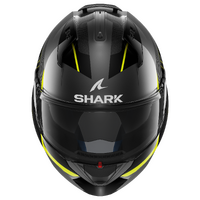 Shark Evo ES Kryd Gloss Anthracite/Black/Yellow Helmet [Size:XS] [INTERNAL]