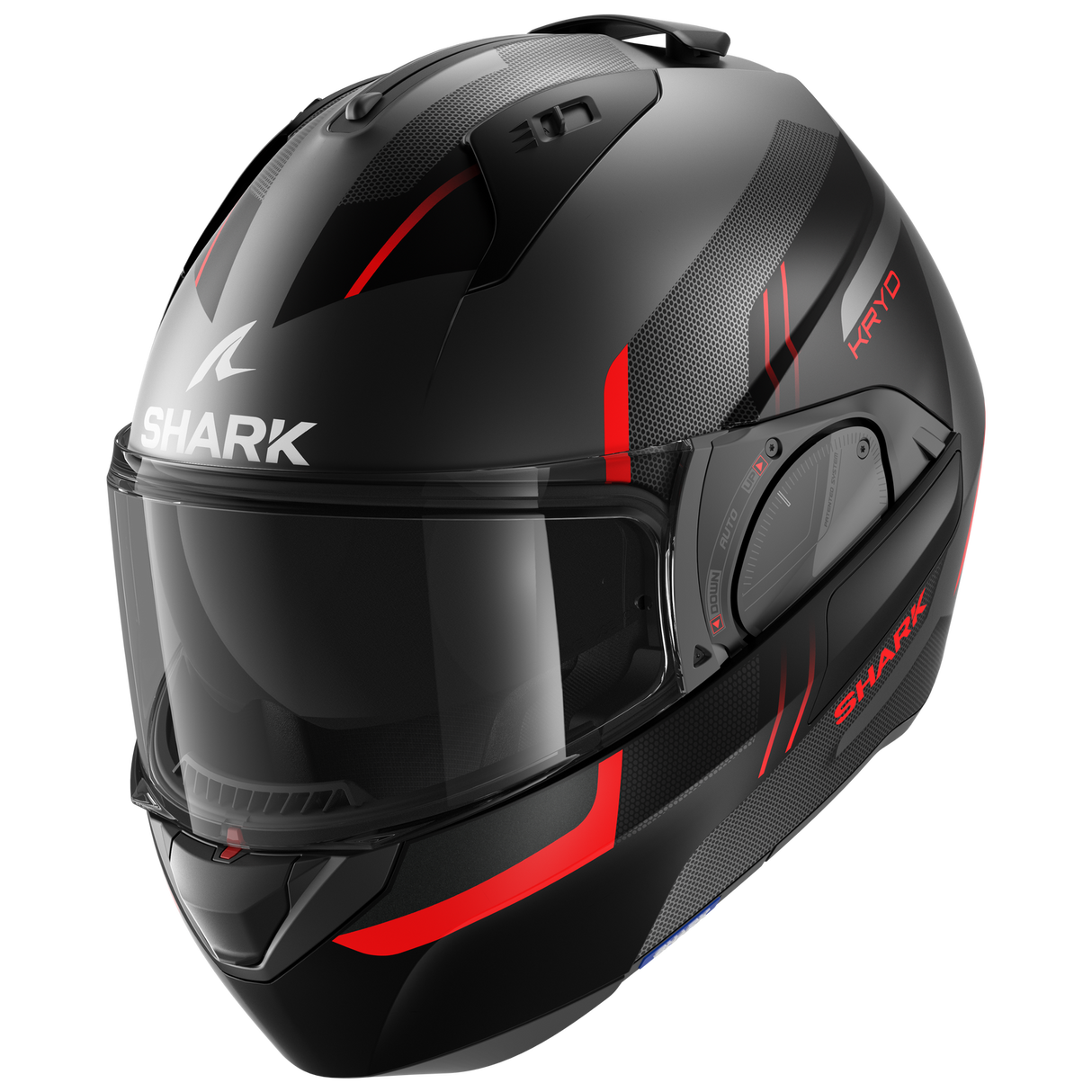 Shark Evo ES Kryd Matte Anthracite/Black/Red Modular Helmet