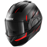 Shark Evo ES Kryd Matte Anthracite/Black/Red Modular Helmet