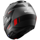 Shark Evo ES Kryd Matte Anthracite/Black/Red Modular Helmet