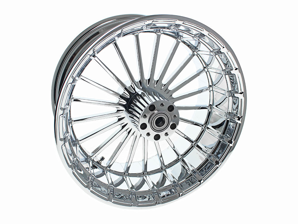 Hawg Halters Inc HHI-1885-RNR-C-RKRA-C 18" x 8.5" Ranger/Turbine Replica Wheel Chrome for Rocker 2011/Breakout 13-17