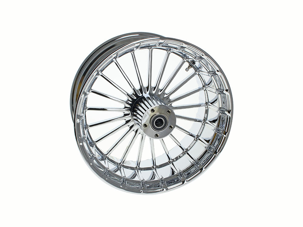 Hawg Halters Inc HHI-1885-RNR-C-RKRA18-C 18" x 8.5" Ranger/Turbine Replica Wheel Chrome for Breakout and Fat Boy 18-Up