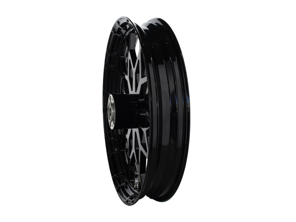 Hawg Halters Inc HHI-2135-MAR-B-845A-B 21" x 3.25" Marquise/Prodigy Replica Wheel Gloss Black for Touring 08-Up