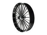 Hawg Halters Inc HHI-2340-FXB3-AP-850A-C 23" x 3.75" FXBR3/Breakout Replica Wheel Black Anodize/Polished Rim & Spoke Edge/Chrome Hub Kit for Breakout 13-Up