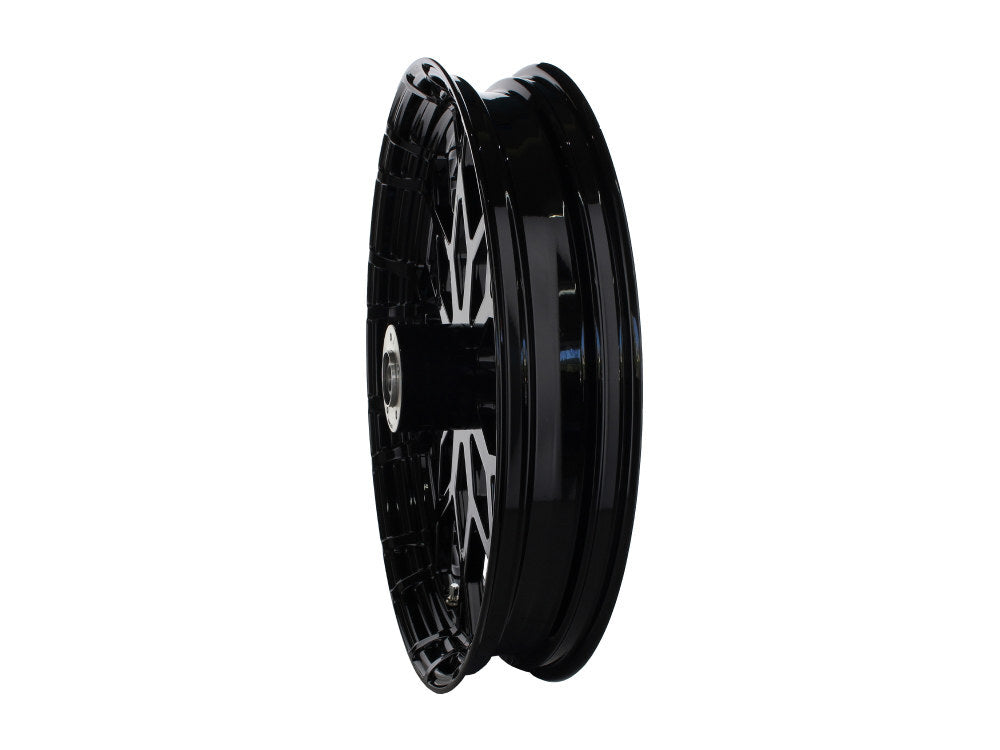 Hawg Halters Inc HHI-2340-MAR-B-845A-B 23" x 3.75" Marquise/Prodigy Replica Wheel Gloss Black for Touring 08-Up