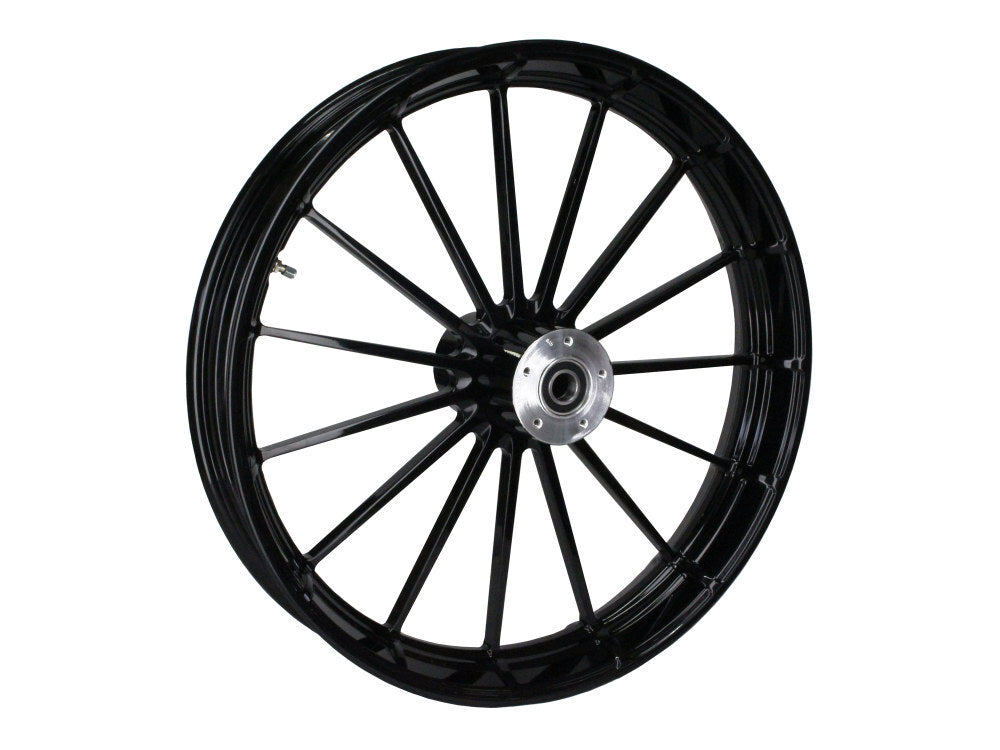 Hawg Halters Inc HHI-2340-TEM-B-845A-B 23" x 3.75" Tempest/Talon Replica Wheel Gloss Black Powdercoat for Touring 08-Up