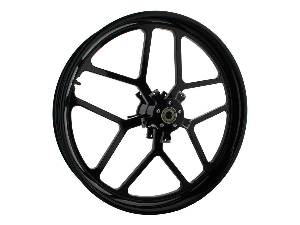 Hawg Halters Inc HHI-2640-VRX-B-800A-ADP-B 26" x 3.75" VRXE/Night Rod Replica Wheel Gloss Black for V-Rod 08-17