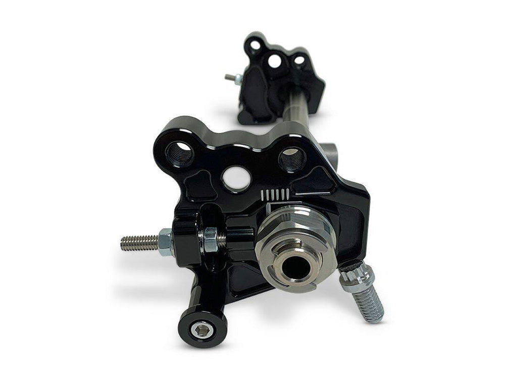 Hawg Halters Inc HHI-AXADJ-A01-AS Dominator Rear Axle Adjuster Kit Black w/Dual Shock Positions for Harley-Davidson Touring 09-Up