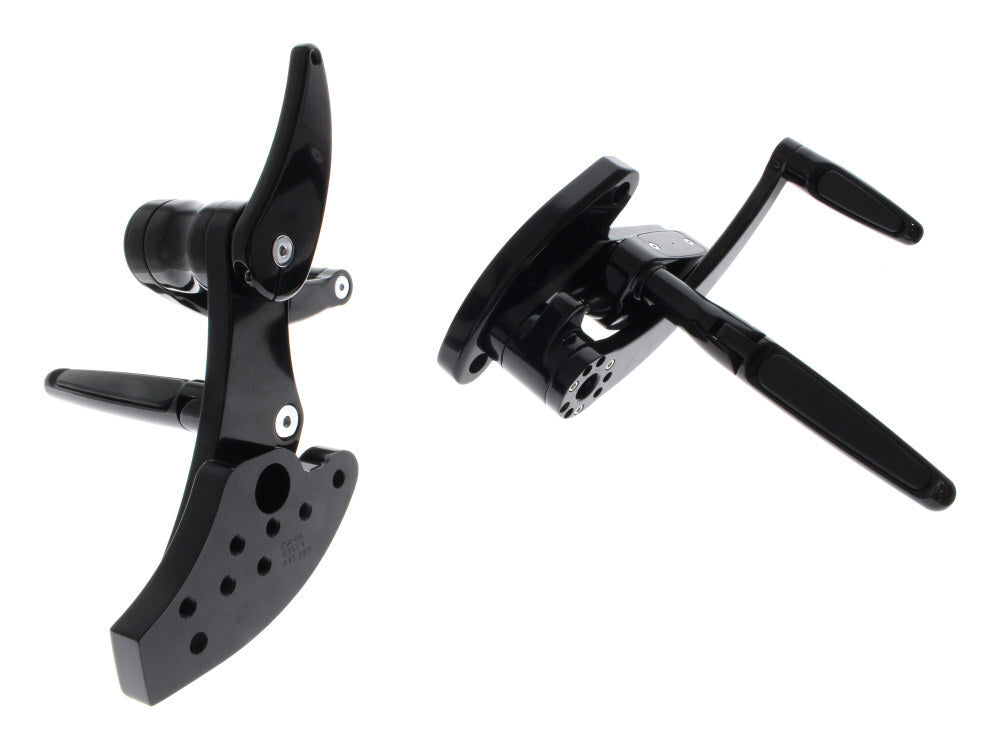 Hawg Halters Inc HHI-FCK-S18A-FR Length Adjustable Rubber Inlay Forward Controls Black for Softail 18-Up