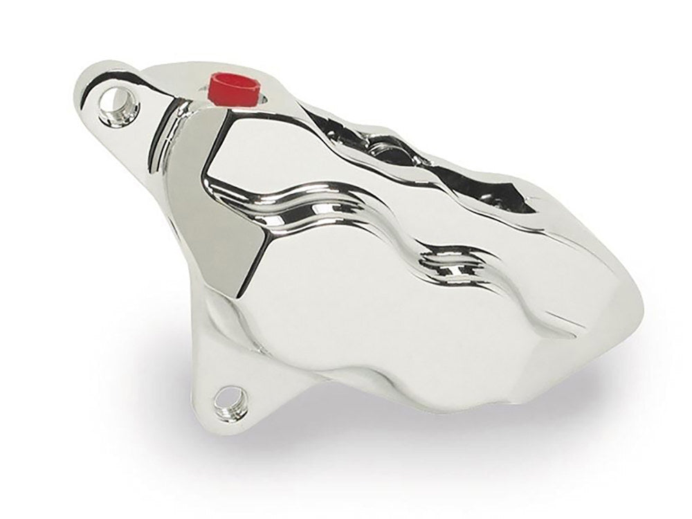 Hawg Halters Inc HHI-LHSCC500 Left Front 4 Piston Caliper Chrome for many Big Twin/Sportster 84-99 Models w/11.5" Disc Rotor