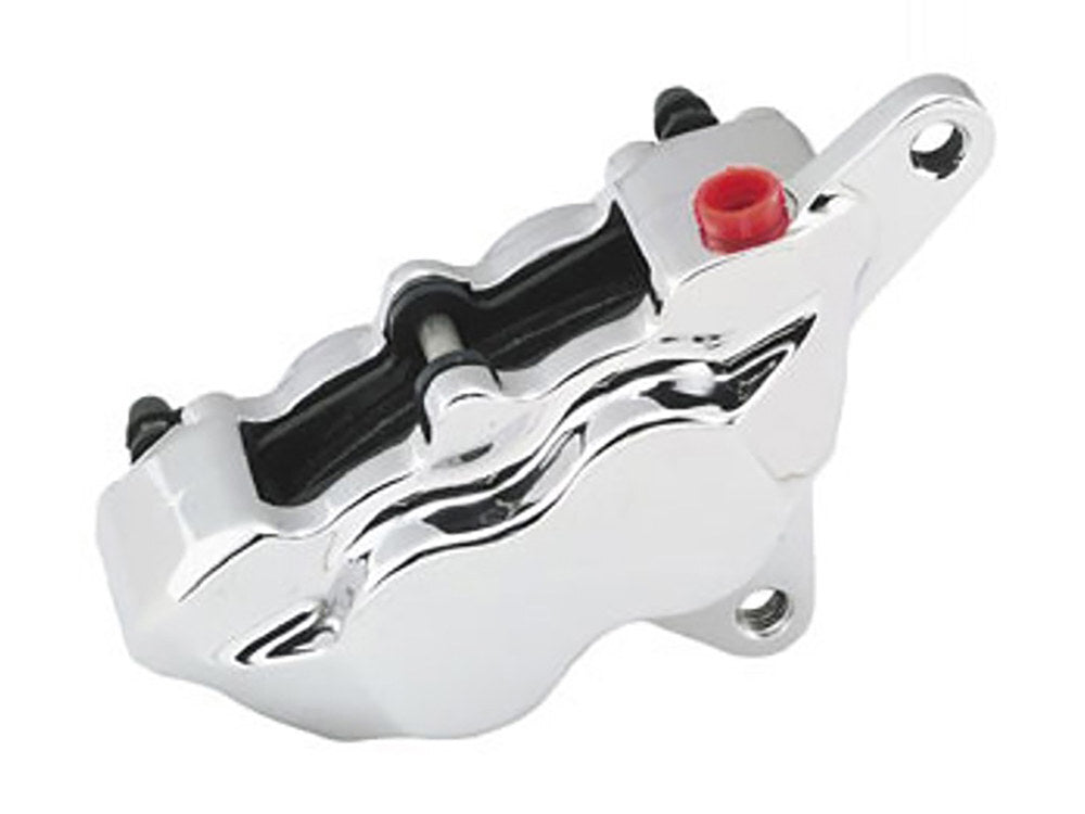 Hawg Halters Inc HHI-RHSCC500 Right Hand Front or Rear 4 Piston Caliper Chrome for H-D 84 -99