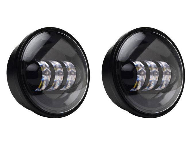 Hoglights HOG-4045AUX 4.5" LED Passing Lamp Inserts Black