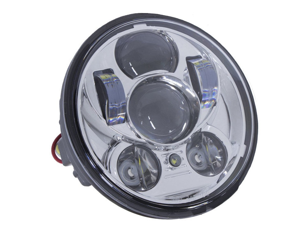 Hoglights HOG-4057YMR-CHR 50w 5-3/4" Headlight Chrome w/Parker Light for most Yamaha