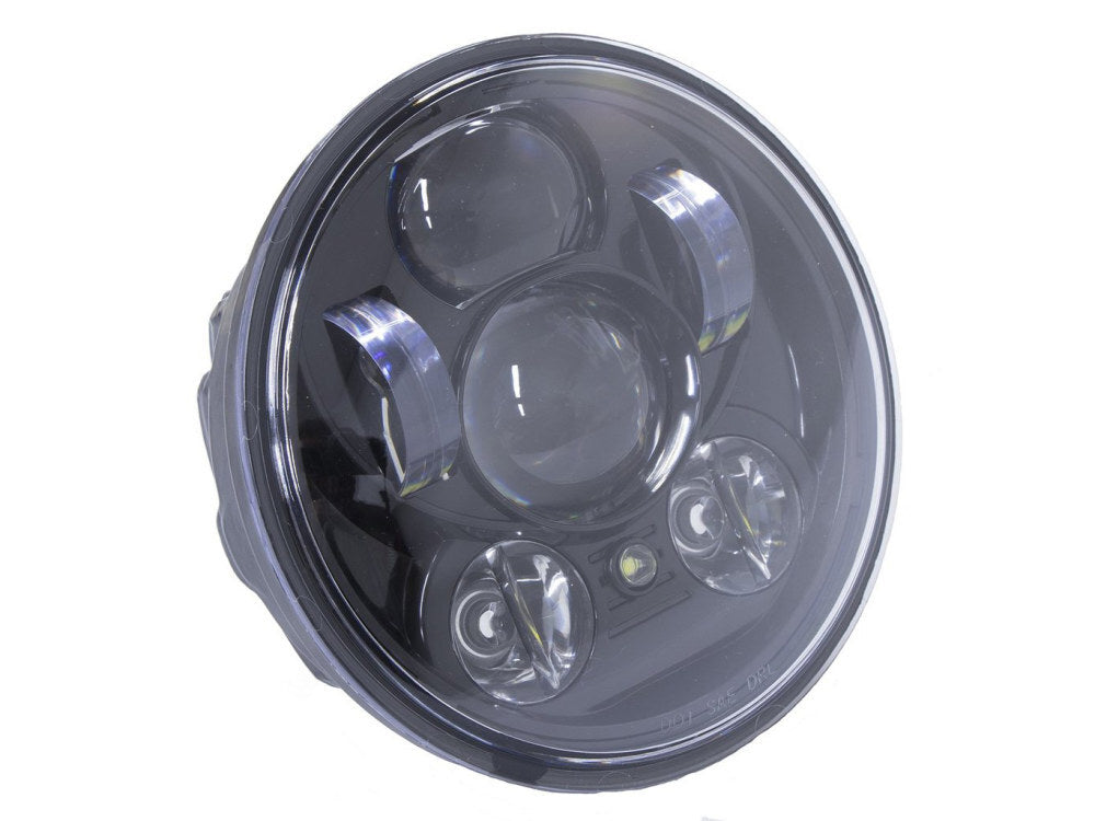 Hoglights HOG-4057YMR 50w 5-3/4" Headlight Black w/Parker Light for most Yamaha