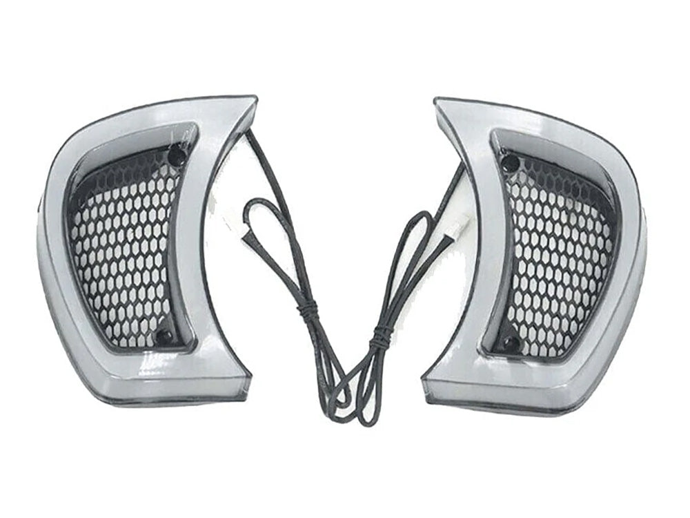 Hoglights HOG-FFXDRGHB15 FusionFX LED Vent Inserts w/Amber & White LED's for Road Glide 15-23