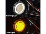 Hoglights HOG-FFXDRLSRG FusionFX LED DRL Front Turn Signal Inserts w/Amber Turn/White Run for Road Glide 15-Up