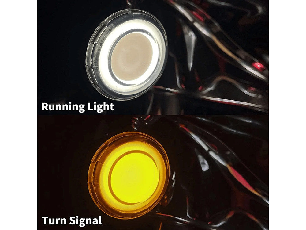 Hoglights HOG-FFXDRLSSG FusionFX LED DRL Front Turn Signal Inserts w/Amber Turn/White Run for Street Glide 15-Up