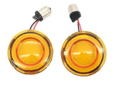 Hoglights HOG-FFXTSAA1156 FusionFX Turn Signal Inserts w/Amber LED & Amber Lenses for Front and Rear on most H-D 02-Up Models w/OEM Bullet Style Indicators