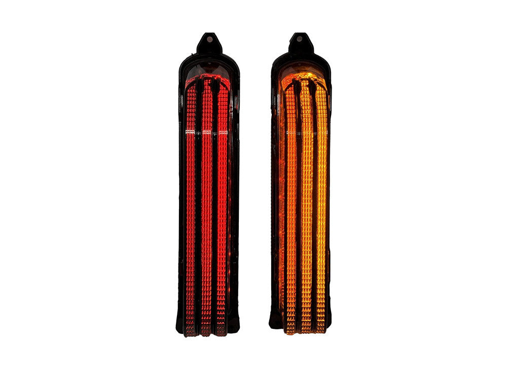 Hoglights HOG-HLCVOTLAS LED CVO Taillight Panels w/Red Run/Brake & Amber Turn/Smoke Lenses for CVO Touring 14-Up