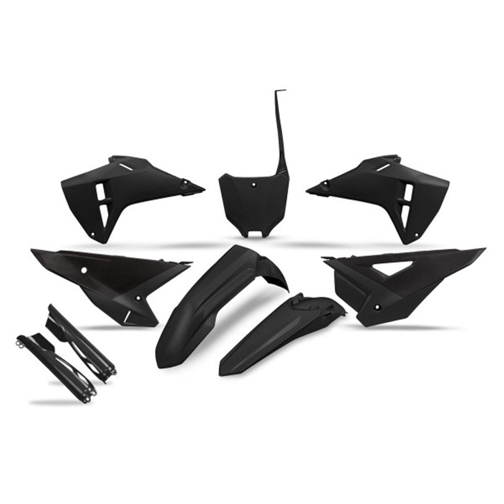 UFO Full Plastics Kit Black for Honda CRF 250 R 25-26/CRF 450 R/CRF 450 RWE/CRF 250 RX Enduro Special/CRF 250 RWE 2025