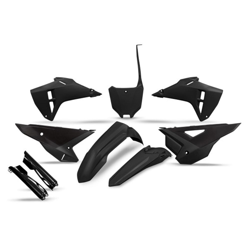 UFO Restyle Full Plastics Kit Black for Honda CRF 250 R/CRF 250 RX Enduro/CRF 300 RX Enduro 22-24/CRF 450 R/CRF 450 RX Enduro 21-24