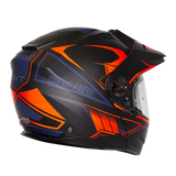 RXT 909P Safari Matte Black/Neon Orange Modular-Adventure Helmet