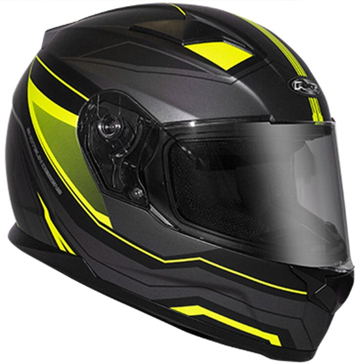 RXT 817 Street Missile Matte Black/Fluro Yellow Helmet