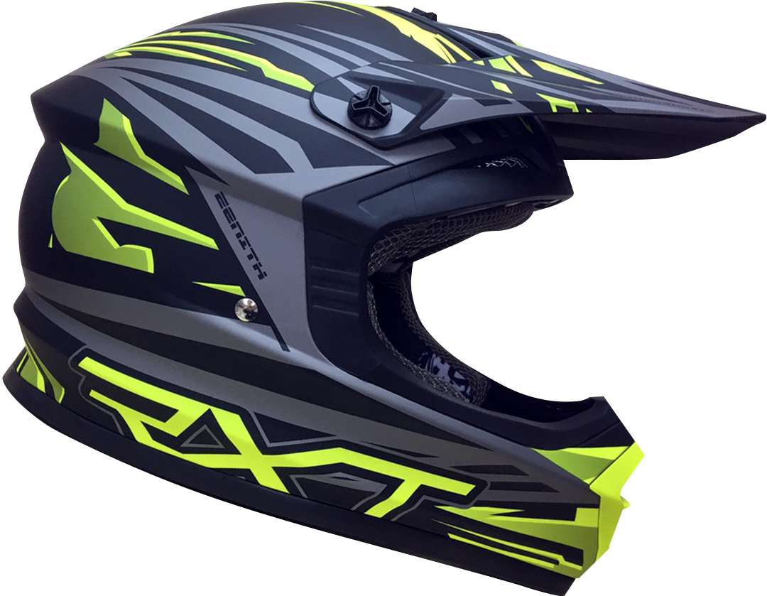 RXT A730 Zenith 3 Matte Black/Fluro Yellow Helmet